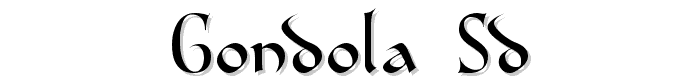 Gondola SD font